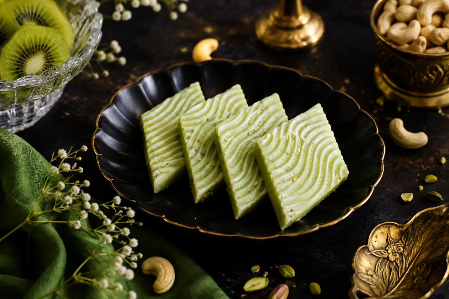 Kiwi Kaju Katli 1 Kiwi Kaju Katli